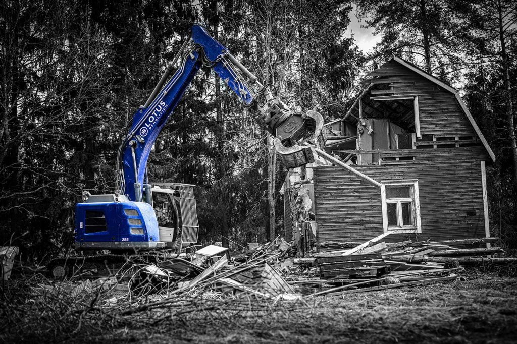 demolition of a detached house